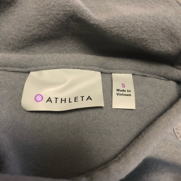 Athleta Gray Plush Tech Running Hoodie Size S - Picture 3 of 7